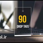 دانلود 90 پروژه آماده تگ خرید در افتر افکت Drop Tags