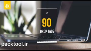دانلود 90 پروژه آماده تگ خرید در افتر افکت Drop Tags