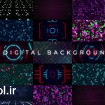 دانلود پروژه آماده افتر افکت بک گراند دیجیتال Digital Backgrounds