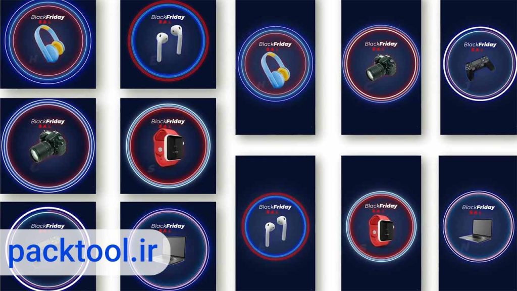 دانلود پروژه آماده افتر افکت فروش بلک فرایدی در اینستاگرام