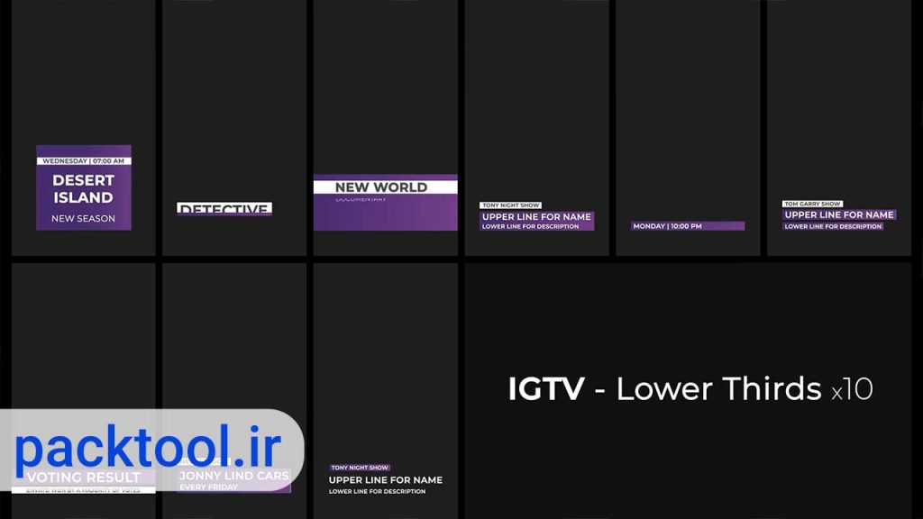دانلود پروژه آماده افترافکت پکیج موشن IGTV اینستاگرام
