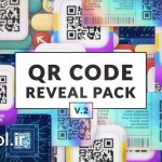 دانلود پروژه آماده افترافکت: مجموعه ای از قالب های QR کدهای QR Code Reveal Pack
