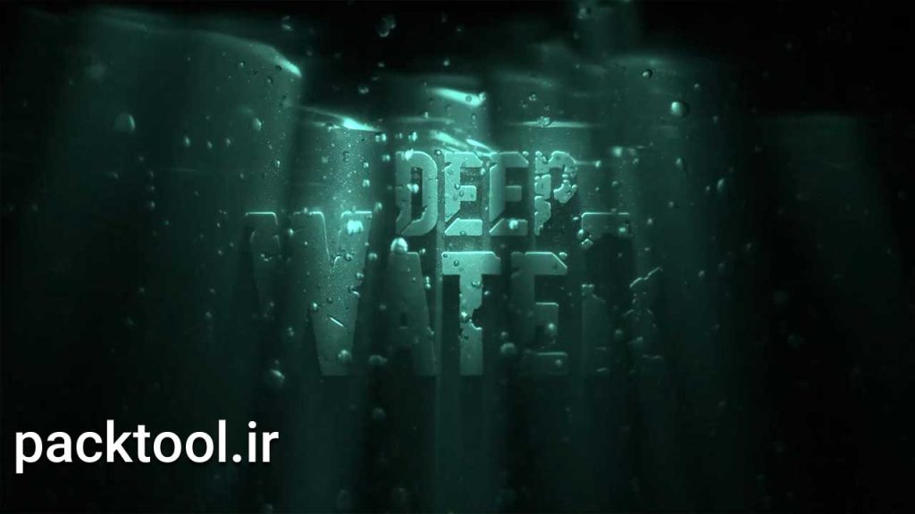 دانلود پروژه آماده افترافکت: لوگوی زیر آب Under Water Logo