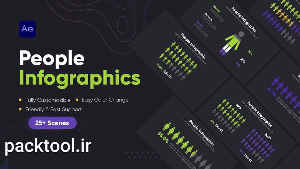 دانلود پروژه آماده افترافکت: اینفوگرافیک مردم Infographic People