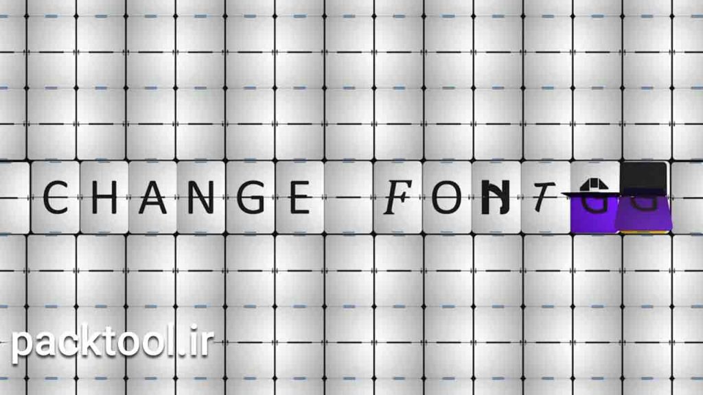 دانلود پروژه آماده افتر افکت: تایپ فیلیپ برد Flip Board Typeface