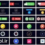 دانلود پروژه آماده افتر افکت: بسته انیمیشن علامت زدن Checkmark Cross Animation Pack