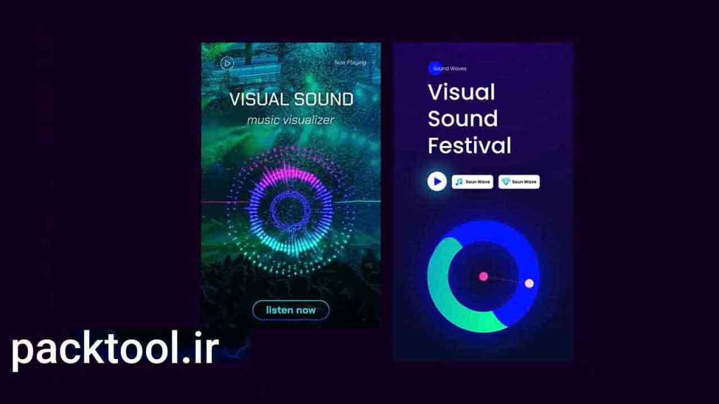 دانلود پروژه آماده افتر افکت: نمایشگرهای موسیقی Music Sound Visualizer