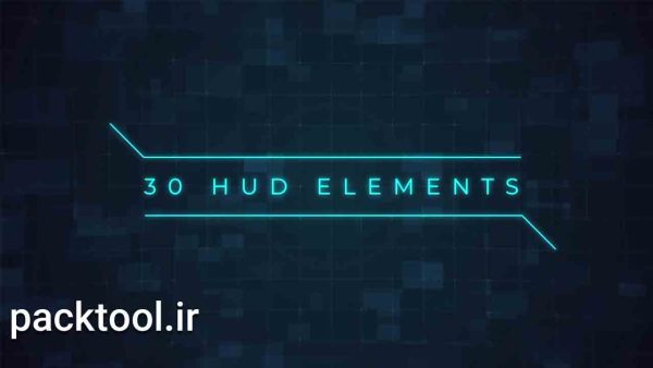 دانلود پروژه آماده افتر افکت: 30 عنصر اچ یو دی 30 HUD Elements