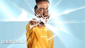 دانلود پروژه آماده افتر افکت: انتقال شیشه های شکسته Shattered Glass Transitions