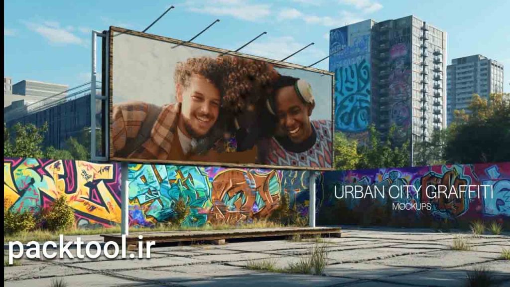 دانلود پروژه آماده ماکت های دیوارهای گرافیتی شهر Urban City Graffiti Walls Mockups افتر افکت