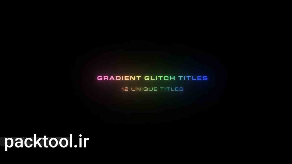 دانلود پروژه آماده افتر افکت: عناوین با افکت گرادیانت گلیچ Gradient Glitch Titles