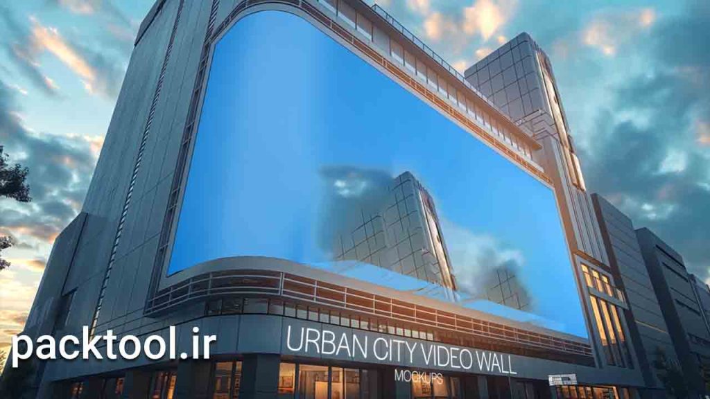 دانلود پروژه آماده ماکت های تلوریزیون های شهری Urban City Video Wall Mockups افتر افکت