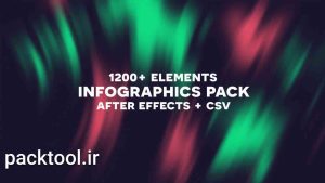 دانلود پروژه آماده 1200 بسته اینفوگرافیک 1200 Infographics Pack افتر افکت