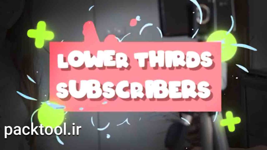 دانلود پروژه آماده زیرنویس کارتونی Cartoon Lower Thirds And Subscribers افتر افکت