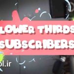 دانلود پروژه آماده زیرنویس کارتونی Cartoon Lower Thirds And Subscribers افتر افکت