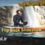 دانلود پروژه آماده نمایش اسلاید کتاب افتر افکت Flip Book Slideshow