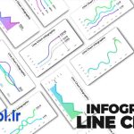 دانلود پروژه آماده اینفوگرافیک نمودار خط تم های تاریک و روشن افتر افکت Line Chart Infographics Dark and Light Themes