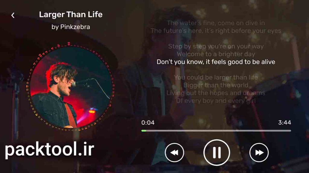 دانلود پروژه آماده پخش کننده های موسیقی افتر افکت Music Players with Lyric and Visualizer
