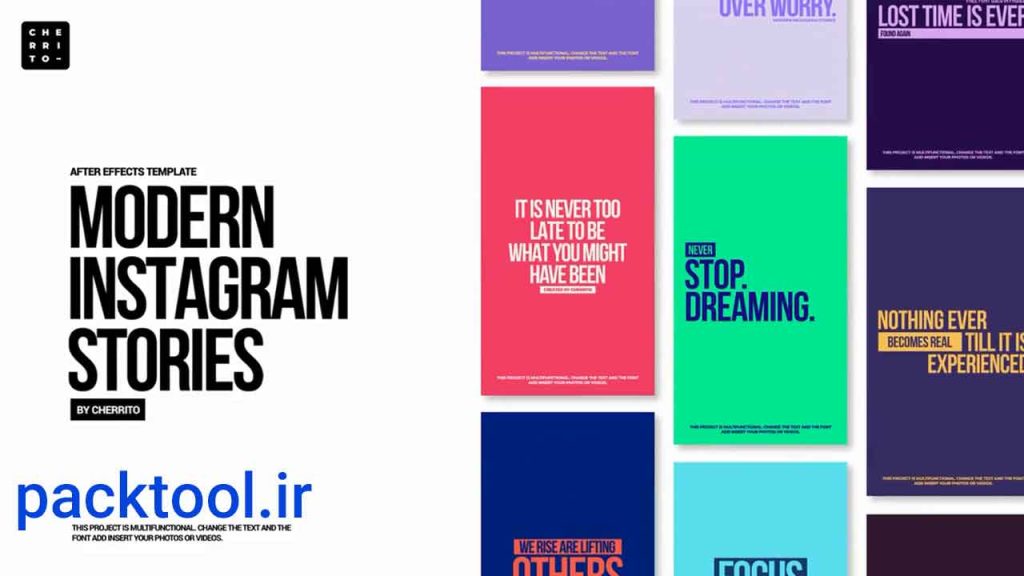 دانلود پروژه آماده افتر افکت : استوری های مدرن عمودی Modern vertical stories