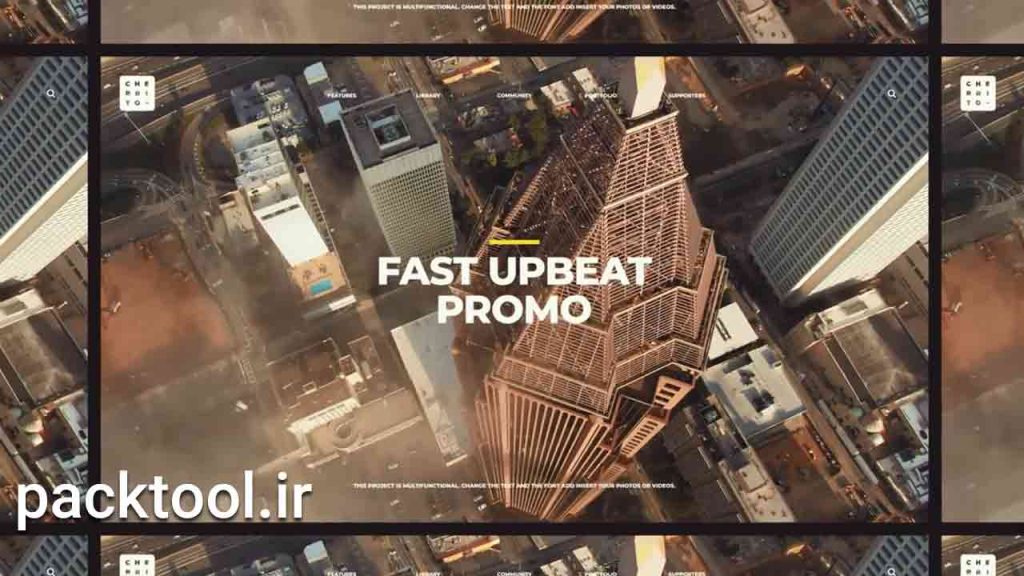 دانلود پروژه آماده افتر افکت : تبلیغ سریع خوش بینانه Fast upbeat promo