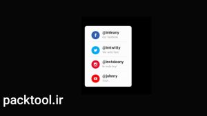 دانلود پروژه آماده افتر افکت : مخاطبین رسانه های اجتماعی Social Media Contacts