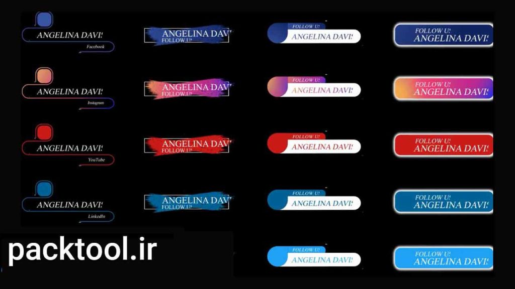 دانلود پروژه آماده افتر افکت : پکیج شبکه اجتماعی Social Media Pack