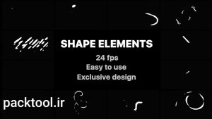 دانلود پروژه آماده المان لاین و شیپ های فلش در افتر افکت Flash FX Shape Lines source