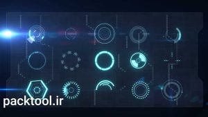 دانلود پروژه آماده المنت های دیجیتالی افتر افکت HUD Elements source
