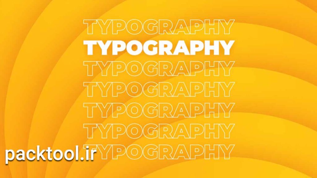 دانلود پروژه آماده اینترو مدرن تایپوگرافی Modern Typography Intro source افتر افکت