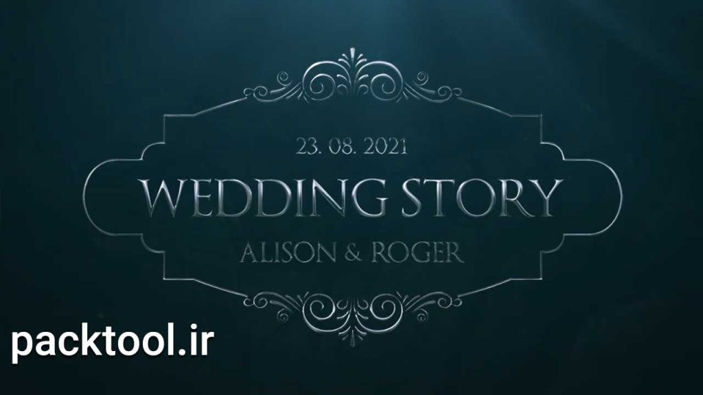 دانلود پروژه آماده عروسی منبع عناوین نقره ای silver wedding titles source افتر افکت