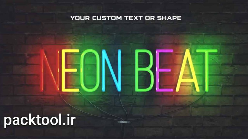دانلود پروژه آماده منبع تصویر ساز موسیقی نئون audio react neon music visualizer source افتر افکت