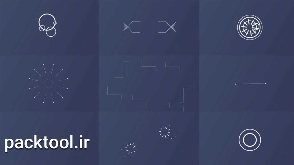 دانلود پروژه آماده پکیج المنت شیپ در افتر افکت Shape Elements Pack source