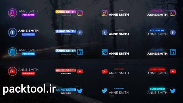 دانلود پروژه آماده پکیج شبکه اجتماعی Social Media Pack source افتر افکت