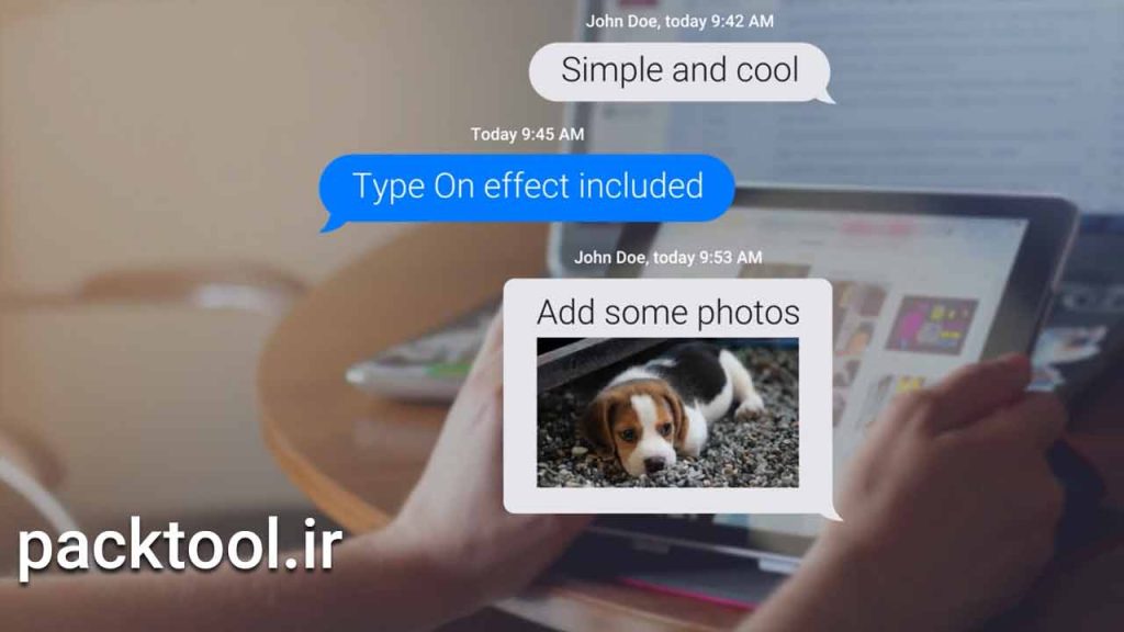دانلود پروژه آماده پیام های متنی و موکاپ ها Text Messages And Mockups source افتر افکت