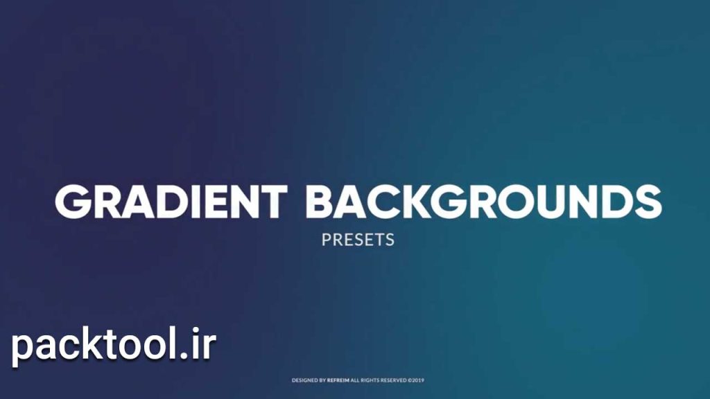 دانلود پریست بکگراند گرادینت انیمیت شده در افتر افکت Animated Gradient Backgrounds source