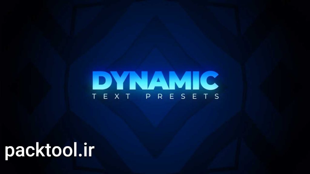 دانلود پریست متن داینامیک افتر افکت Dynamic Text Presets source