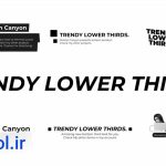 دانلود پروژه آماده زیرنویس ترند Trendy Lower Thirds برای پریمیر