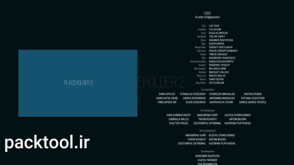 دانلود پروژه عناوین فیلم Film Credits Kit در پریمیر