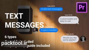 دانلود پروژه پریمیر نمایش پیامک Text Messages For Premiere Pro
