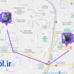 پروژه آماده اینفوگرافی پریمیر نمایش نقاط و مسیر بر روی نقشه Map Route Animations