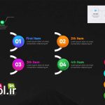 پروژه اماده پریمیر نمایش لیست اینفوگرافیک Infographic Lists V5