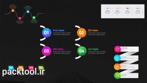پروژه اماده پریمیر نمایش لیست اینفوگرافیک Infographic Lists V5