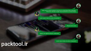 پروژه پریمیر نمایش مسیج و پیام متنی Text Message Kit