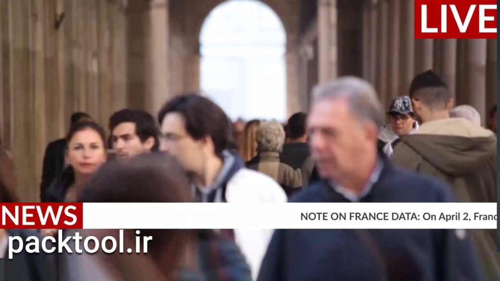 پروژه پریمیر نوار متحرک زیرنویس های اخبار News Tickers