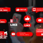 دانلود زیرنویس آماده برای شبکه های اجتماعی در پریمیر Social Media Lower Thirds