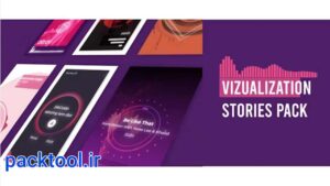 پروژه افتر افکت ویژولایزر موزیک برای استوری اینستاگرام Visualizer Audio Stories