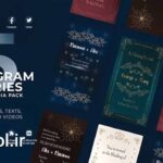 پروژه پریمیر استوری اینستاگرام دعوتنامه عروسی Wedding Instagram Stories