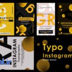 پروژه پریمیر استوری تایپوگرافی اینستاگرام Typographic Instagram Stories