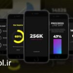 پروژه پریمیر استوری های اینفوگرافیک اینستاگرام Instagram Infographics Stories