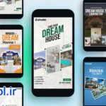 دانلود پروژه آماده افتر افکت استوری تیزر تبلیغاتی فروش املاک Real Estate Stories